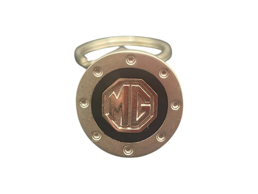 MG Rover | Genuine Spring Loaded Fuel Cap MG Emblem | Key Ring